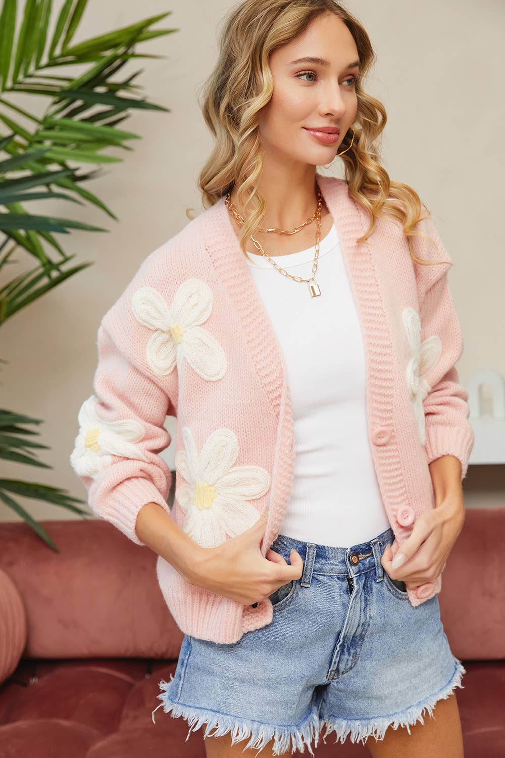 Floral Patch Cardigan