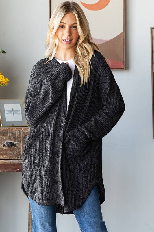 Black Knit Cardigan