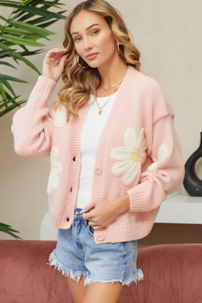 Floral Patch Cardigan